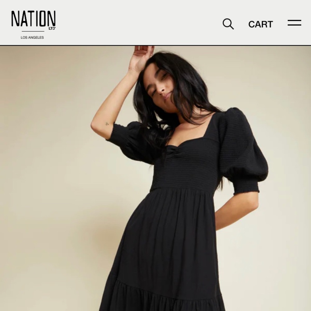 NWT black Sienna Dress from Nation Ltd